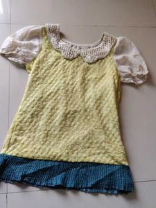 Yellow Shimmer Top