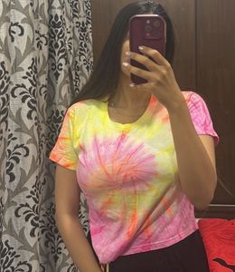 Tie-Dye Cropped T-Shirt