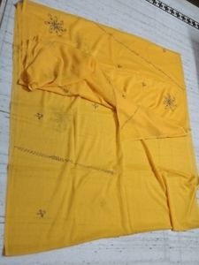 Vibrant Yellow Embroidered saree