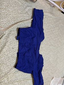 Royal Blue Cotton Blouse