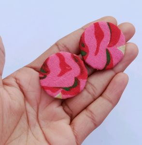 handmade fabric earrings