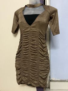 Shimmery Bodycon Mini Dress