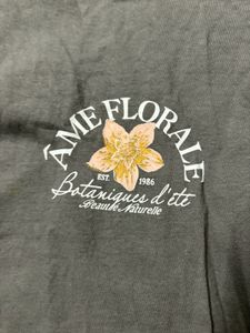 H&amp;M Floral Graphic Print Oversized T-Shirt