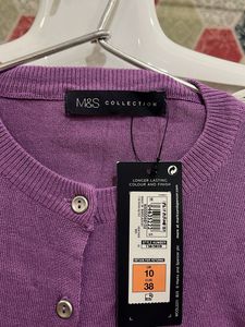Purple Cardigan Sweater
