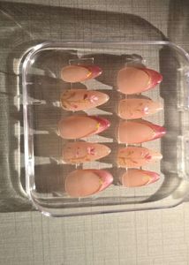 Elegant French Tip Press-On Nails.