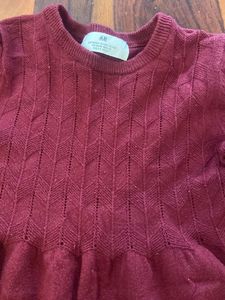 Burgundy Knit Dress
