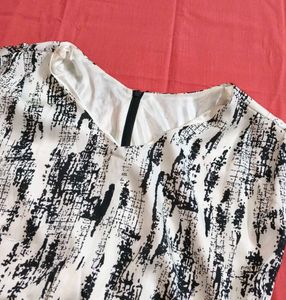 Chic Printed Cap Sleeve Sheath Dress