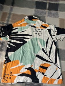 Unique Patterned Short Sleeve Button-Up