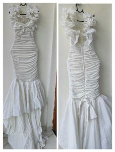white mermaid gown 🕊️