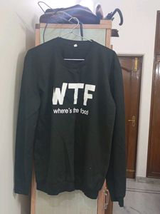 Black WTF "Where's the food" Sweatshirt