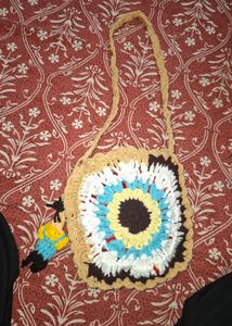 Handmade Crochet Flower Purse