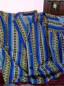 Stylish Blue Printed Kurta