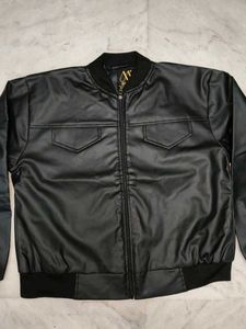 Women's Black Faux Leather Stylish Jacket