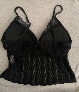 Black Lace Bralette ִ ࣪𖤐