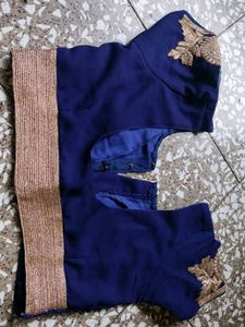 Embroidered Blue Blouse