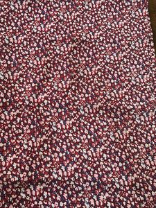 Floral Print Burgundy Mini Dress
