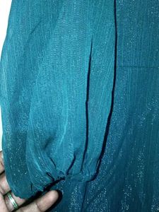 Elegant Teal Mini Dress