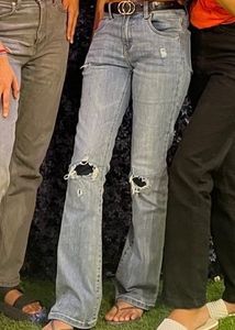 H&amp;m Bootcut blue high waist jeans