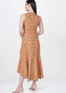 floral high low midi dress