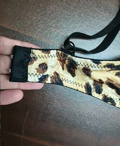 Leopard Print Bra with Chain Straps