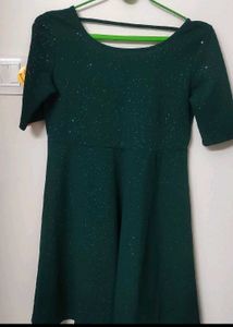 Sparkly Green Mini Dress