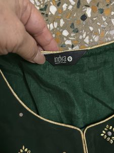 Elegant Green Embellished Gown
