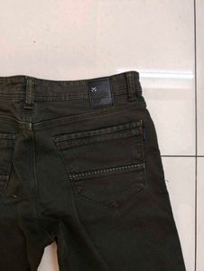 MAD-X Men's Black Olive Slim Fit Jeans