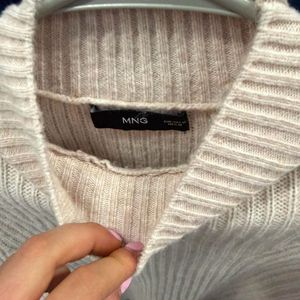 Mango Cable Knit Ribbed Pullover