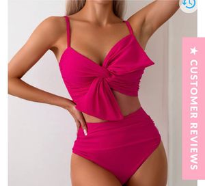 Front Knot Padded Bikini Set