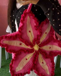 Crocheted Flower Lily Bag