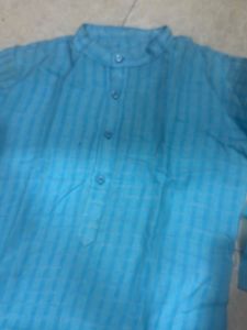 kids Blue Striped Kurta