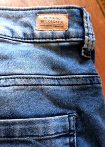 Distressed Blue Denim Jeans, new without tag