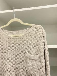 Women Crochet Knit Sweater