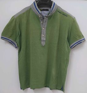 Men's Green Henley T-Shirt