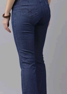 ROADSTERS Women's Flared Blue Denim Jeans