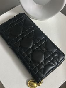 Dior Black Quilted Leather Wallet