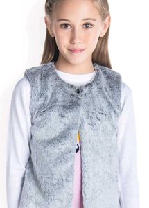 Cherry Crumble Girls Grey Insulator Tailored Jacke