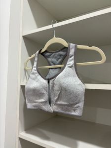 Zip Front Sports Bra