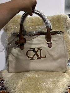 Stylish Cream Handbag