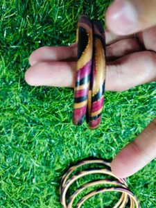 Brown Gold Bangles