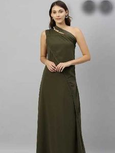 RAREISM Asymmetrical One-Shoulder Dress