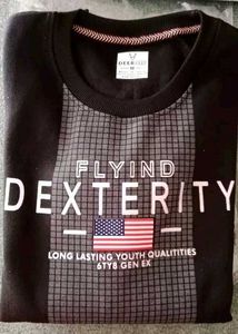 Black Graphic Print sweatshirt for men size- M