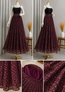 Flowy Floral Maxi Skirt