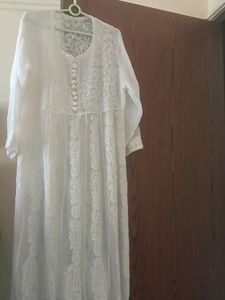 Elegant White Chikankari Kurti