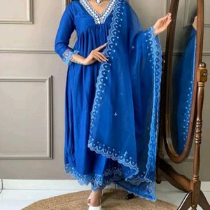 new blue kurta set