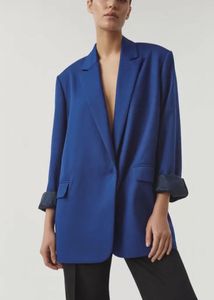 ALIX COBALT BLUE OVERSIZED BLAZER