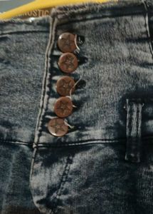 High Waisted Acid Wash Jeans womens