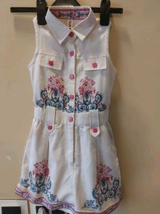 Kids 6-8 years old 26" B&R Floral Design Jumpsuit