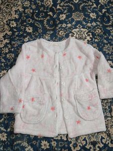 Girls Winter warm fleece Cozy Star Print Top