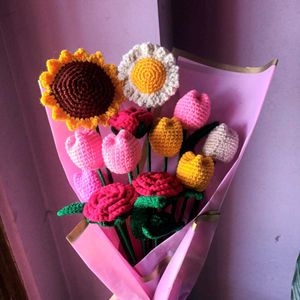 Handmade Crochet Flower Bouquet